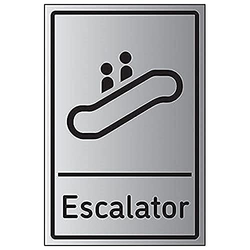 VSafety Eskalator – 200 mm x 300 mm – 3 mm gebürstetes Aluminium-Verbundmaterial von V Safety