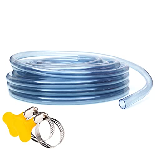 PVC-schlauch transparent | PVC schlauch 6mm | schlauch 10mm innendurchmesser | PVC Schlauch Aquariumschlauch | Belüfterschlauch für Teiche und Aquarien | PVC-Schlauch glasklar 13mmx10mm von VARGORT