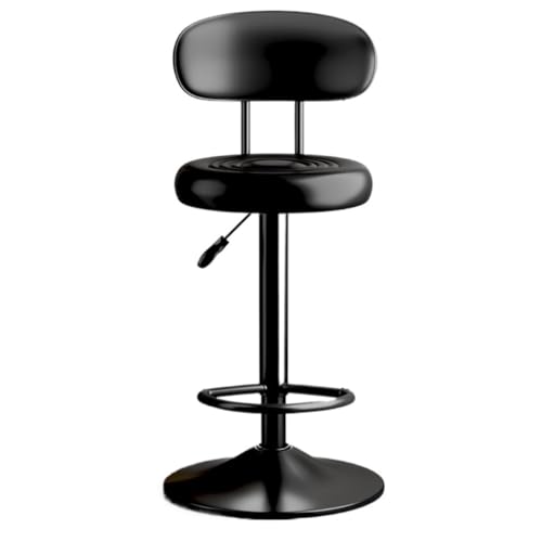 VBNYBA Bar StüHle Bar Stuhl Heben Und Drehen Hohe Hocker Moderne Einfache Bar Stuhl Hause Stuhl Kassierer Rezeption Drehstuhl Bar Chair (Color : Black, Size : A) von VBNYBA