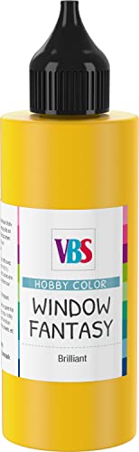 VBS Window Color 85ml Fensterfarbe Glasmalfarbe Malfarbe viele Farben Sonnengelb von VBS