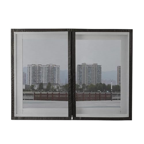 Schwarzes Anti-Moskito-Fenster, Reißverschluss-Fenstergitter, selbstklebendes Fenster-Mesh-Moskitonetz, unsichtbar, transparent, Anti-Moskito (Color : Width 120cm, Size : Height 220cm) von VEIEFJXN