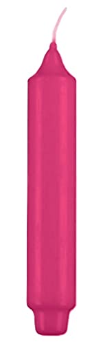 Stabkerzen mit Zapfenfuß (Punchkerzen) Fuchsia Pink 17 x 3 cm (12 Stück) von VELAS