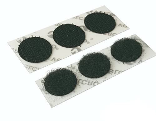 Velcro® Münzen zum Aufkleben, 13 mm, selbstklebende Punkte, doppelseitige Klebepads, starke Klebepunkte, starke Klebepunkte, 10 Münzen, Schwarz von VELCRO Brand