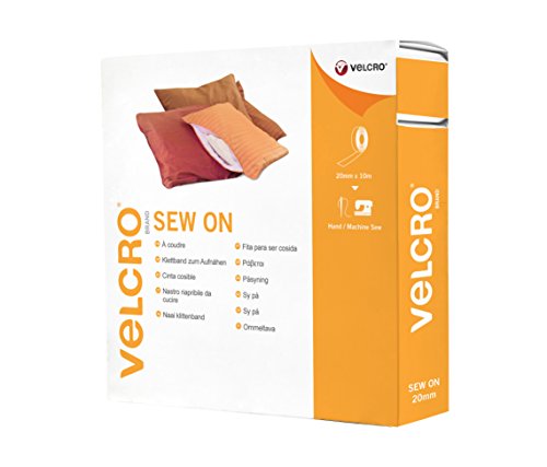 Velcro VEL-EC60271 Brand Klettband zum Aufnähen-20mm x 10 m Rolle-Schwarz, 20mm x 10m von VELCRO Brand