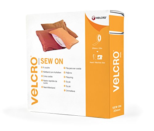 Velcro VEL-EC60295 Brand Klettband zum Aufnähen, 20 mm x 10 m Rolle-Blau, 20mm x 10m von VELCRO Brand