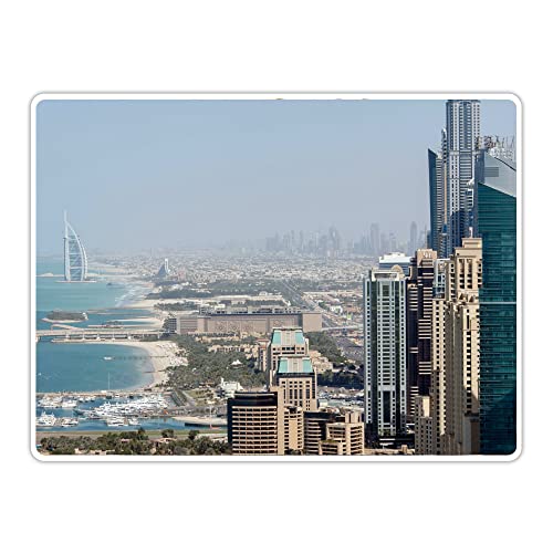 Vero Home 12102 Tischset 4-teilig | Motiv Reisen Dubai Skyline | Kratzfest abschwischbar | Maße: 39 x 29 cm von VERO HOME