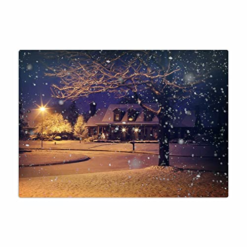 Vero Home 14680 Glas-Schneidebrett | Motiv Natur Winter-Wunderland | rutschfest, kratzfest und lebensmittelecht | Maße: 39 x 29 cm von VERO HOME