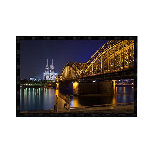 VERO HOME 17006 Fußmatte | Motiv Gebäude Kölner Dom | Für Ihren Eingangs-Bereich | Maße: 60 x 40 cm von VERO HOME