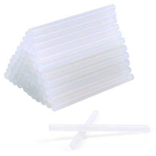 VFANDV Heißklebesticks, 60pcs Heißklebesticks, Hot Glue Gun Heißklebestifte Transparente Schnelltrocknend für Heißklebepistole7mm x 100mm für DIY Kunst von VFANDV