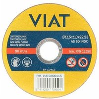Viat - Feine Schleifscheibe 1 mm für Edelstahl-Metall ø115x1x22,23mm 0300115 von VIAT