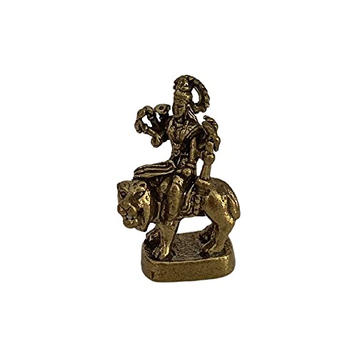 VIE Naturals Miniatur-Figuren aus Messing, Buddha auf einem Tiger, Mehrfarbig, Einheitsgröße von ViE