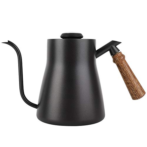 VIFERR Handtropfkessel, 850 ml Edelstahl-Tropfkanne mit Schwanenhals Langer Auslauf Kaffeekessel Pour Over kaffeebereiter für Handbrüh Kaffee von VIFERR