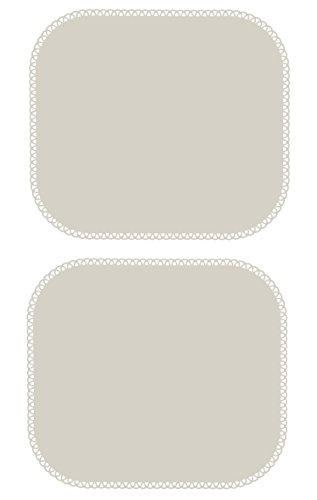 VIGAR Maid Set Topfuntersetzer, Edelstahl/Silikon, Grau, 40 x 35 x 0.13 cm, 2 Stück von VIGAR