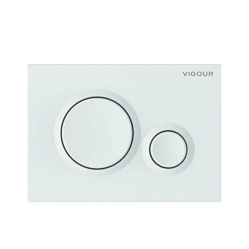 Vigour VIS Betätigungsplatte DON Drückerplatte für WC Vorwandelement Conel (weiss) von VIGOUR