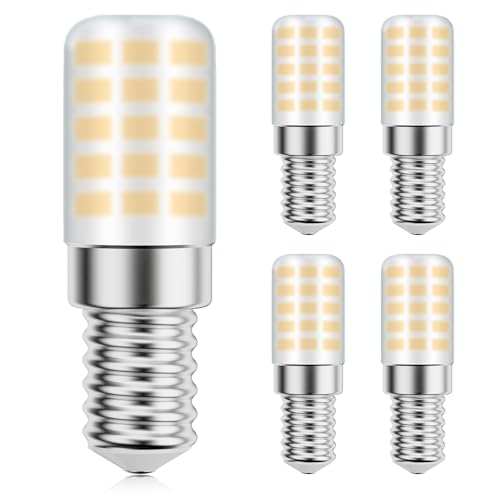 VIIVUU E14 LED Warmweiss kühlschranklampe 3W,Nähmaschine Lampen Warmweiß 3000K 280LM Ersatz Halogenlampen 25W Leuchtmittel,230V Abstrahlwinkel,Nicht Dimmbar für Kühlschrank 4er pack von VIIVUU