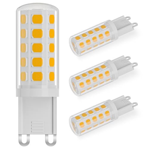 VIIVUU G9 LED Lampe warmweiß,LED Leuchtmittel G9 4W Ersatz 40W Halogenlampen,LED G9 Warmweiss Birne 400LM Glühbirne 3000K,für Kronleuchtern,Tischlampen, Deckenlampen, Nachttischlampen 3 Pack von VIIVUU