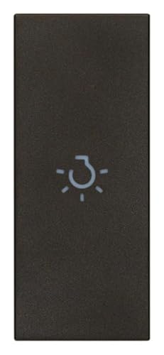 VIMAR 31000A.LG Linea austauschbare Tastenkappe 1 Modul für Axialsteuerung, beleuchtbares Lichtsymbol, schwarz von VIMAR