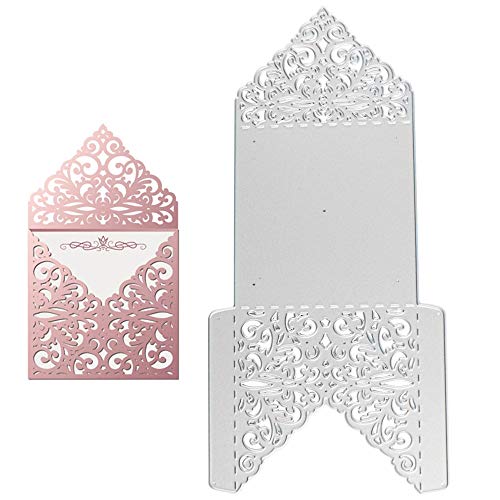 VINFUTUR Stanzschablone Grußkarte Metall Prägeschablonen Stanzmaschine Stanzformen Schneiden für DIY Hochzeitkarte Party Einladung Karten Umschlag Scrapbooking Sammelalbum Deko Blumen Cutting Dies von VINFUTUR