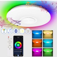 36W led Deckenleuchte mit Sternenhimmel-Effekt, Fernbedienung, Lautsprecher und Bluetooth-Musik - rgb - Vingo von VINGO