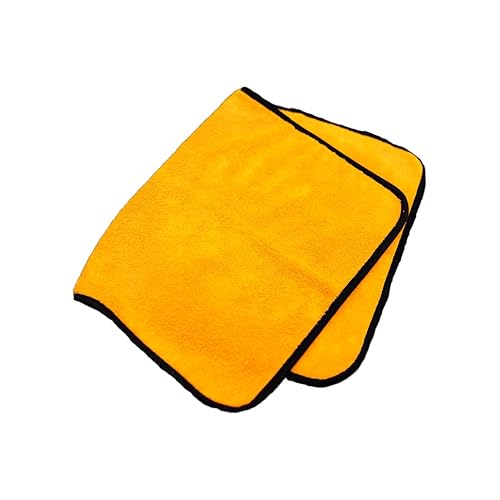 VIOVIE Autotücher 2 STK. 90 x 60 cm, Orange Auto Trockentuch XXL extra saugstark, schlierenfrei & fusselfrei Poliertuch aus spezieller Faser zum Trocknen nach der Autoreinigung, von VIOVIE