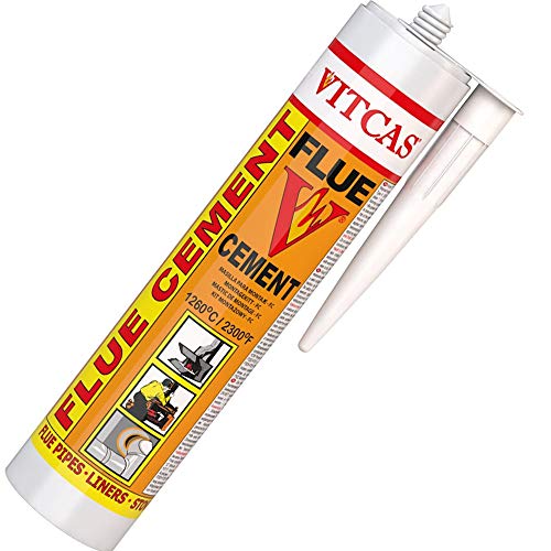 Premium Flue Zement 1250 C – 300 ml Flue Fire Zement von VITCAS