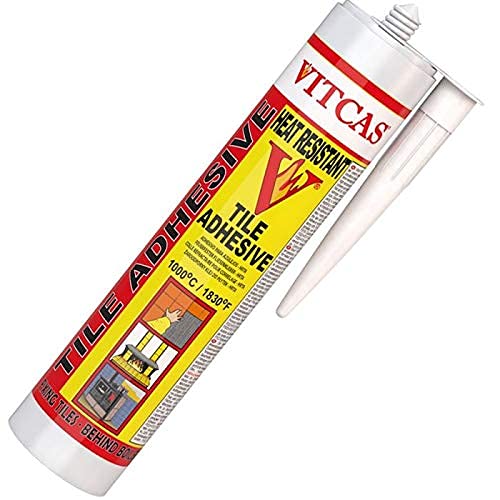 VITCAS HRTA – hitzebeständiger Fliesenkleber – Keramikversiegelung – hohe Temperatur – Lufteinstellung – dünne Schicht – Fliesenkonservierung – Kleber – Glatte Paste – zum Fixieren – einfache von VITCAS