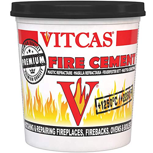 VITCAS schwarz Feuerzement - 2 kg Kaminöfen, Stoves, Elektroboiler von VITCAS