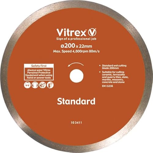 Vitrex 103411 200 mm Diamant Standard Klinge von VITREX