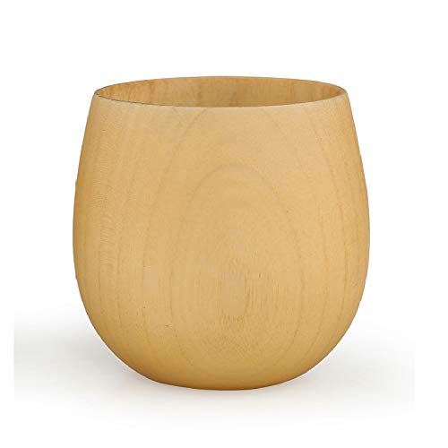 VOANZO Jujube Holzbecher Holz Teebecher für Kaffee Bier Tee Saft Milch Reisegeschirr Trinkgeschirr Japan Kitchen Bar Supplies (Khaki) von VOANZO