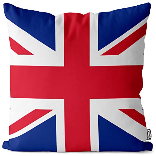 VOID England Great Britain Polyester Kissenbezug Flagge Fahne Fan-Kissen Kissenhülle Outdoor Indoor Bunt, Kissen Größe:60 x 60 cm von VOID