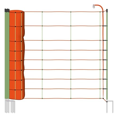 VOSS.farming 50m Schafnetz, Euro Kombinetz, 90cm, 2 Spitzen Weidenetz Weidezaun Zaun für Schafe Schafzaun von VOSS.farming