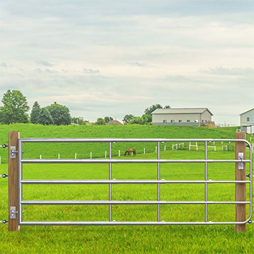 VOSS.farming Verstellbares, Verzinktes Weidezauntor inkl. Montageset, Breite 1,25m bis 4,0m Höhe 90cm Weidetor, Gatter, Weidezaun von VOSS.farming