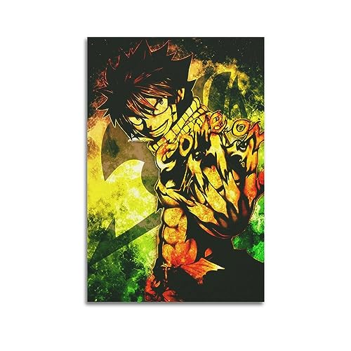 VZRSQZK Anime Fairy Tail Natsu Poster, dekoratives Gemälde, Leinwand, Wandposter und Kunstdruck, modernes Familienschlafzimmer, Dekoration, Poster, 30 x 45 cm von VZRSQZK