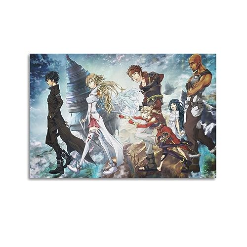 VZRSQZK Anime Sword Art Online Poster Poster Dekorative Malerei Leinwand Wandposter und Kunstdruck Modern Familie Schlafzimmer Dekor Poster 50 x 75 cm von VZRSQZK