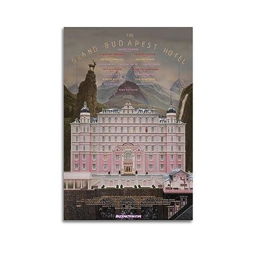 VZRSQZK Filmposter Grand Budapest Hotel, dekoratives Gemälde, Leinwand-Wandposter und Kunstdruck, modernes Familienschlafzimmer-Dekor-Poster, 40 x 60 cm von VZRSQZK