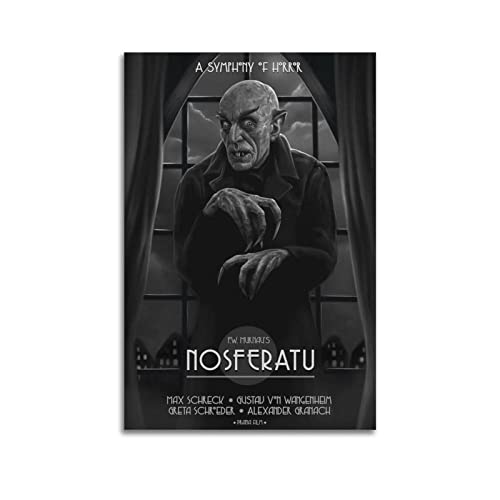 VZRSQZK Filmposter mit Nosferatu-Figur, dekoratives Gemälde, Leinwand-Wandposter und Kunstdruck, modernes Familienschlafzimmer-Dekor-Poster, 40 x 60 cm von VZRSQZK