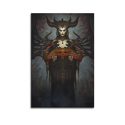 VZRSQZK Game Diablo Lilith Poster, dekoratives Gemälde, Leinwand, Wandposter und Kunstdruck, modernes Familienschlafzimmer, Dekoration, Poster, 30 x 45 cm von VZRSQZK