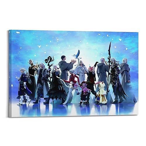 VZRSQZK Game Final Fantasy Poster, dekoratives Gemälde, Leinwand, Wandposter und Kunstdruck, modernes Familienschlafzimmer-Dekor-Poster, 60 x 90 cm von VZRSQZK