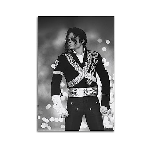 VZRSQZK Michael Jackson Sänger-Poster, dekoratives Gemälde, Leinwand-Wandposter und Kunstdruck, modernes Familienschlafzimmer-Dekor-Poster, 20 x 30 cm von VZRSQZK
