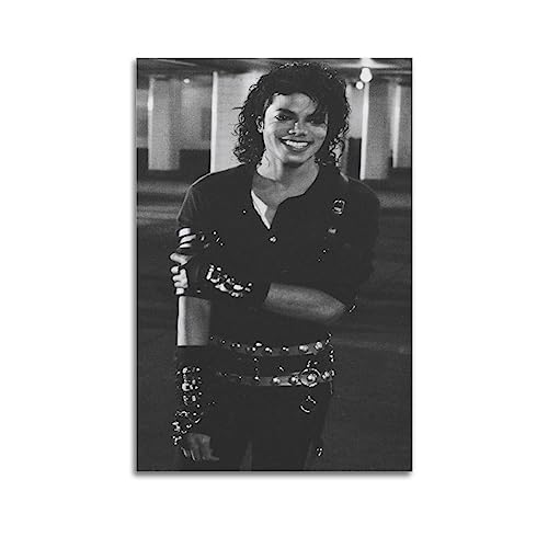 VZRSQZK Michael Jackson Superstar Sänger-Poster, dekoratives Gemälde, Leinwand-Wandposter und Kunstdruck, modernes Familienschlafzimmer-Dekor-Poster, 50 x 75 cm von VZRSQZK