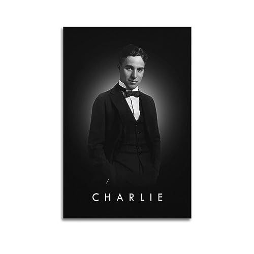 VZRSQZK Poster mit Comedian Charlie Chaplin, dekoratives Gemälde, Leinwand, Wandposter und Kunstdruck, modernes Familienschlafzimmer-Dekor-Poster, 20 x 30 cm von VZRSQZK