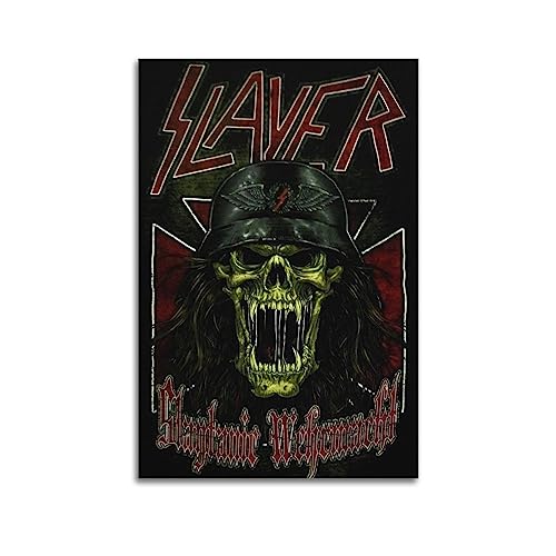 VZRSQZK Rock Band Poster Slayer Poster, dekoratives Gemälde, Leinwand, Wandposter und Kunstdruck, modernes Familienschlafzimmer-Dekor-Poster, 50 x 75 cm von VZRSQZK