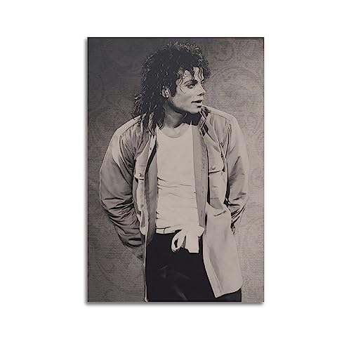 VZRSQZK Superstar Michael Jackson Poster, dekoratives Gemälde, Leinwand-Wandposter und Kunstdruck, modernes Familienschlafzimmer-Dekor-Poster, 40 x 60 cm von VZRSQZK