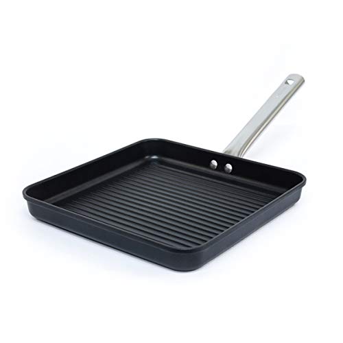 Valira 4437/25 Chef Induktion Grillpfanne 28 x 28 cm, schwarz von Valira