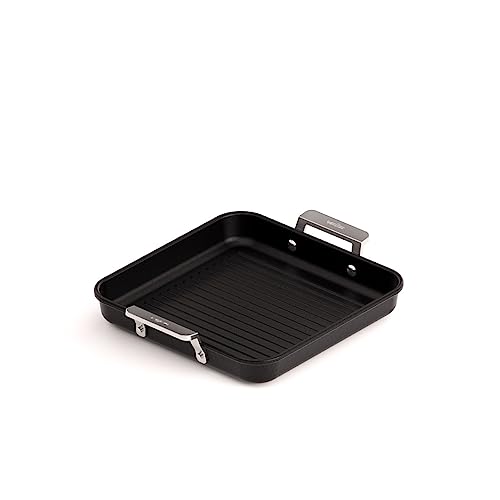 Valira IND Aire Premium Grillpfanne 23x23 cm Aluminiumguss Made in Spain, geeignet für die Induktion, Aluminium, Schwarz, 23 cm von Valira