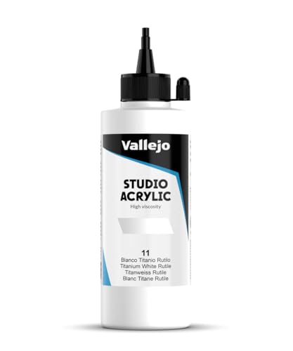 AV Studio Acryl: 200ml Flasche TITANWEIß von Vallejo