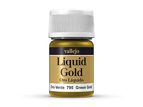 Farbe Vallejo Liquid Gold 70795 Green Gold (Alcohol Based) (35ml) von Vallejo
