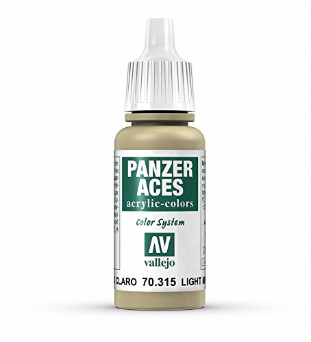 Vallejo Panzer Aces Acrylfarbe, 17 ml Light Mud von Vallejo