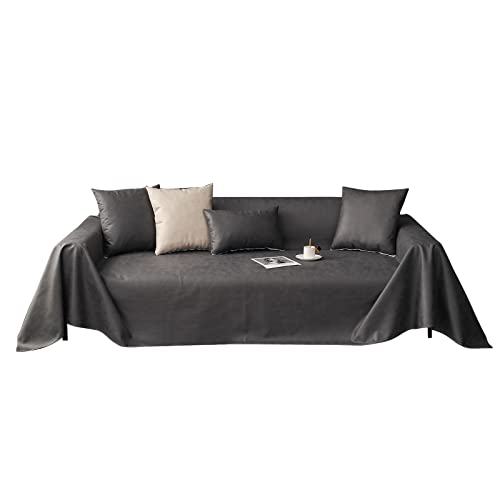 VanderHOME Sofa überzug Möbel Abdeckung für Verschütten Sofabezug Wasserabweisend Antirutsch Sofa Abdeckung Stretch Sofa Protector Sofaüberwurf Schutz vor Haustier Katze Hunde210*230cm-Grau von VanderHOME