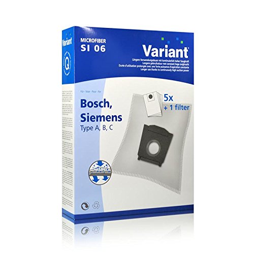 Variante SI06 Microvlies Staubsaugerbeutel + Filtermikrofon für Bosch Siemens von Variant